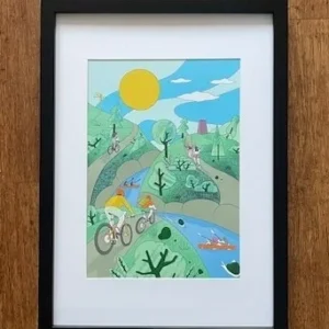 Black framed art